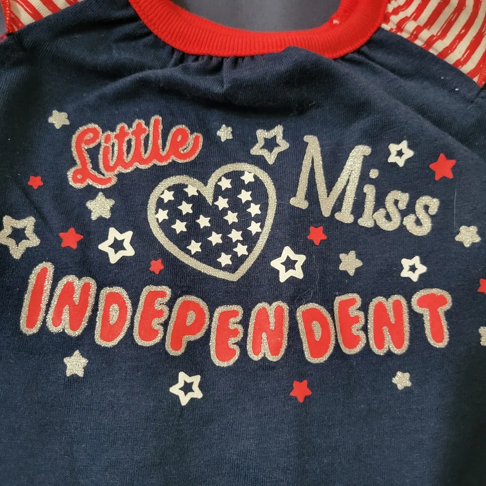 Celebrate IT ROMPER Americana LITTLE MISS INDEPENDENT Size 3-6MONTH BABY GIRL